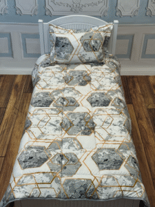 روتختی 1نفره  ساتین سیلک 3تکه کد 2133 - تصویر 2