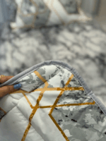 روتختی 1نفره  ساتین سیلک 3تکه کد 2133 - تصویر 3