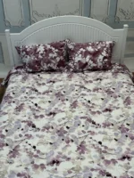 روتختی 2نفره 3تکه تیسا طرح نفیسه بنفش - تصویر 2