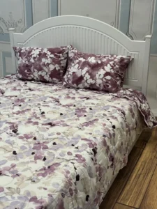 روتختی 2نفره 3تکه تیسا طرح نفیسه بنفش - تصویر 4