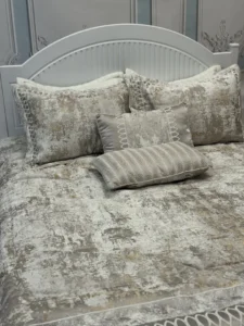 روتختی 2نفره  مخمل شانل گلدوزی 8تکه طرح سوگیل3 - تصویر 6