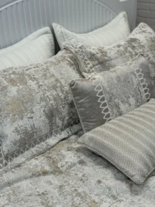 روتختی 2نفره  مخمل شانل گلدوزی 8تکه طرح سوگیل3 - تصویر 2