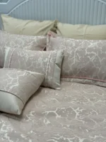 روتختی 2نفره  شانل ابریشم ترک پتینه ژاکارد 9تکه - تصویر 4