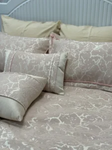 روتختی 2نفره  شانل ابریشم ترک پتینه ژاکارد 9تکه - تصویر 4