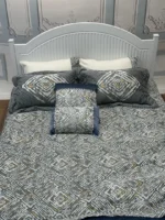 روتختی 2نفره مخمل شانل ترک کد 005 نرمین 8تکه - تصویر 2