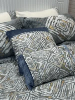 روتختی 2نفره مخمل شانل ترک کد 005 نرمین 8تکه - تصویر 3