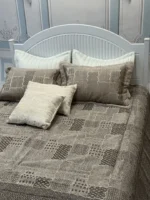 روتختی 2نفره مخمل شانل گلدوزی 8تکه طرح لیون1 - تصویر 3