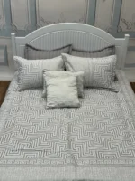 روتختی 2نفره مخمل شانل گلدوزی 8تکه طرح آنیا02 - تصویر 2