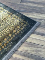 فرش سیزان ZT-73070 زغالی طلایی کلکسیون آروین - تصویر 3