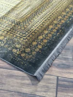 فرش سیزان ZT-73070 زغالی طلایی کلکسیون آروین - تصویر 2