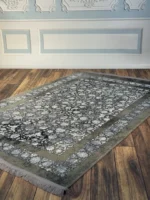 فرش  سیزان ND-70021 نقره‌ای طوسی کلکسیون آرین - تصویر 2