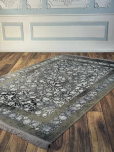 فرش  سیزان ND-70021 نقره‌ای طوسی کلکسیون آرین - تصویر 2