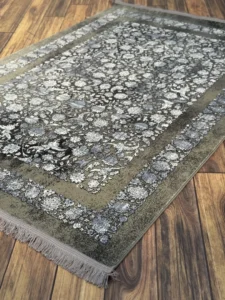 فرش  سیزان ND-70021 نقره‌ای طوسی کلکسیون آرین - تصویر 5