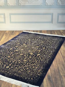 فرش  سیزان ST-12850 سرمه‌ای طلایی کلکسیون رستا - تصویر 6