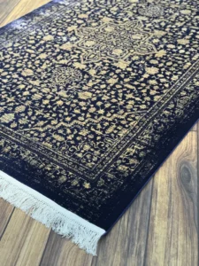 فرش  سیزان ST-12850 سرمه‌ای طلایی کلکسیون رستا - تصویر 5