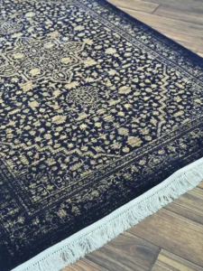 فرش  سیزان ST-12850 سرمه‌ای طلایی کلکسیون رستا - تصویر 4