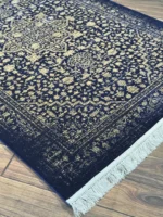 فرش  سیزان ST-12850 سرمه‌ای طلایی کلکسیون رستا - تصویر 3