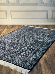 فرش سیزان SA-12864 سرمه‌ای آبی کلکسیون رستا - تصویر 4