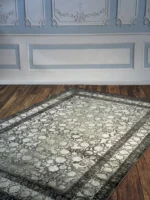 فرش  سیزان DG-73001 طوسی سبز کلکسیون آروین - تصویر 5