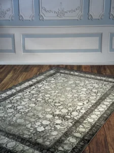 فرش  سیزان DG-73001 طوسی سبز کلکسیون آروین - تصویر 5