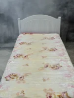 پتو یک نفره زمستانه خارجی دو رو طرح گل گلبهی - تصویر 5