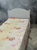 پتو یک نفره زمستانه خارجی دو رو طرح گل گلبهی - تصویر 4