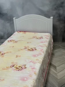 پتو یک نفره زمستانه خارجی دو رو طرح گل گلبهی - تصویر 4