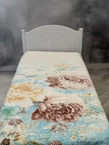 پتو 1 نفره زمستانه خارجی دو رو  طرح آبی روشن - تصویر 6