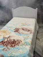 پتو 1 نفره زمستانه خارجی دو رو  طرح آبی روشن - تصویر 4