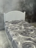 پتو 1 نفره زمستانه خارجی دو رو  طرح طوسی نقره ای - تصویر 5