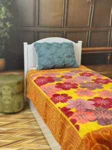 پتو 1نفره 2.00*1.50 زمستانه نسیم طرح 45 رنگ 25 پلی استر 1.500کیلوگرمی - تصویر 4