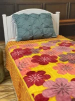 پتو 1نفره 2.00*1.50 زمستانه نسیم طرح 45 رنگ 25 پلی استر 1.500کیلوگرمی - تصویر 3