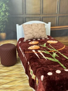 پتو 1نفره 2.20*1.60 زمستانه نرمین طرح 87 رنگ 30 پلی استر 2.200کیلوگرمی - تصویر 2