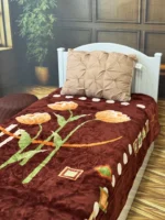 پتو 1نفره 2.20*1.60 زمستانه نرمین طرح 87 رنگ 30 پلی استر 2.200کیلوگرمی - تصویر 4