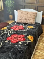 پتو 1نفره 2.20*1.60 زمستانه نرمین طرح 3 رنگ 35 پلی استر 2.200کیلوگرمی - تصویر 4