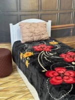 پتو 1نفره 2.20*1.60 زمستانه نرمین طرح 3 رنگ 35 پلی استر 2.200کیلوگرمی - تصویر 3