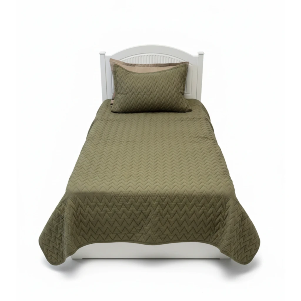 03408995 روتختی 1نفره پنبه دوزی 4 تکه کد 008 - تصویر 1