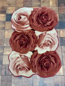 پادری فرش 90*60 زرباف طرح رزمینیاتوری قرمز - تصویر 2