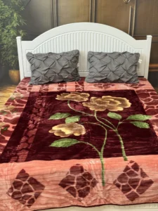 پتو  زمستانه نسیم 2 نفره طرح 62 - تصویر 2