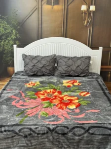 پتو نرمینه بافت مدل نسیم دو نفره طرح 43 – ضخیم و زمستانه (230×200)