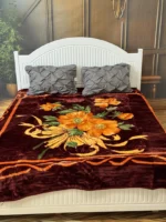 پتو نرمینه بافت مدل نسیم دو نفره طرح 43 – ضخیم و زمستانه (230×200) - تصویر 2