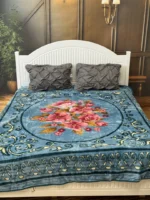 پتو دو نفره نرمینه مدل نسیم طرح 51 - زمستانه و ضخیم (230×200) - تصویر 4