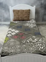 پتو ژله ای یک نفره سروین طرح لوزی - تصویر 3