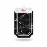 پادری فرش زرباف طرح ماربل مشکی