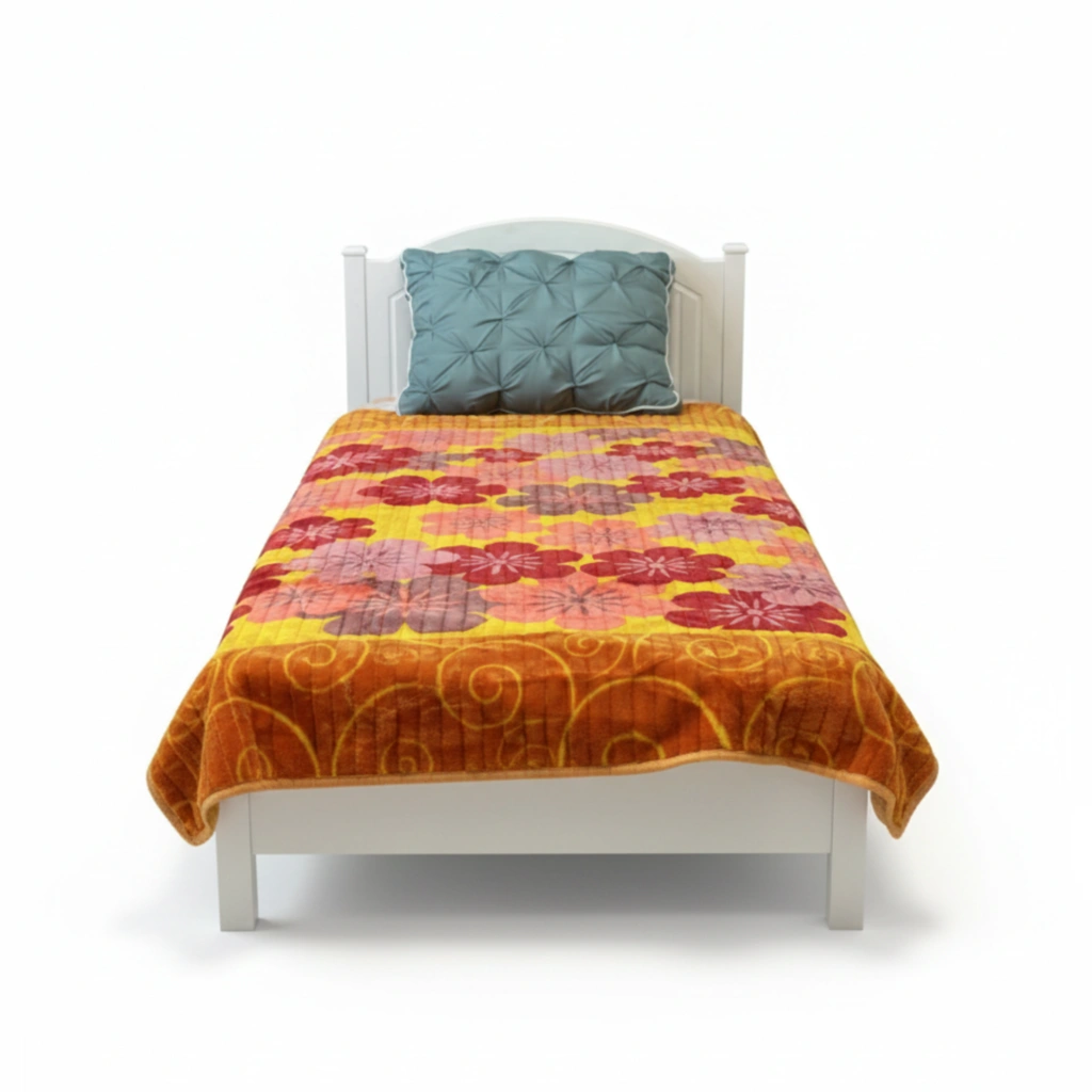 03401017 پتو 1نفره 2.00*1.50 زمستانه نسیم طرح 45 رنگ 25 پلی استر 1.500کیلوگرمی - تصویر 1