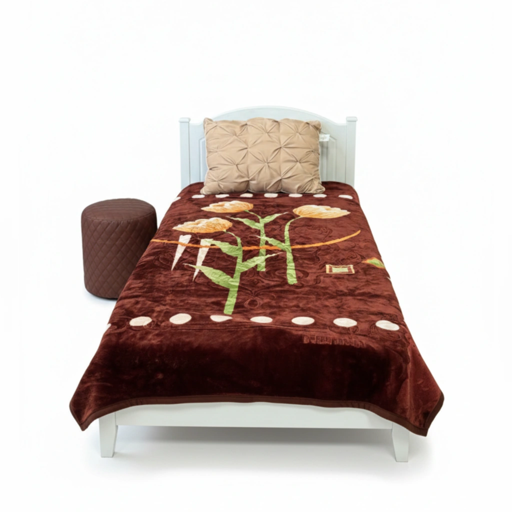 03401042 پتو 1نفره 2.20*1.60 زمستانه نرمین طرح 87 رنگ 30 پلی استر 2.200کیلوگرمی - تصویر 1