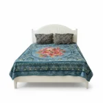 پتو دو نفره نرمینه مدل نسیم طرح 51 - زمستانه و ضخیم (230×200)