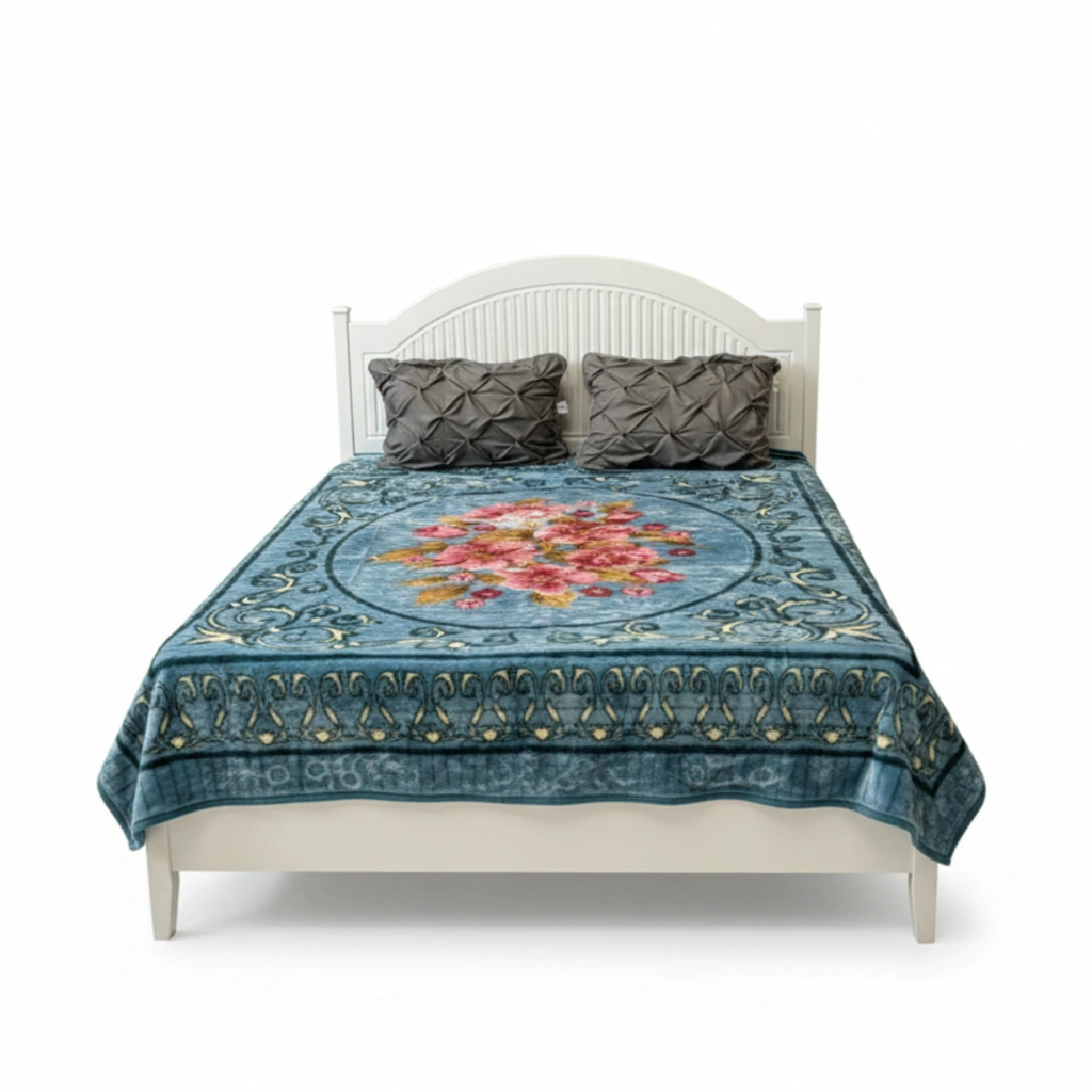 03401211 پتو دو نفره نرمینه مدل نسیم طرح 51 - زمستانه و ضخیم (230×200) - تصویر 1