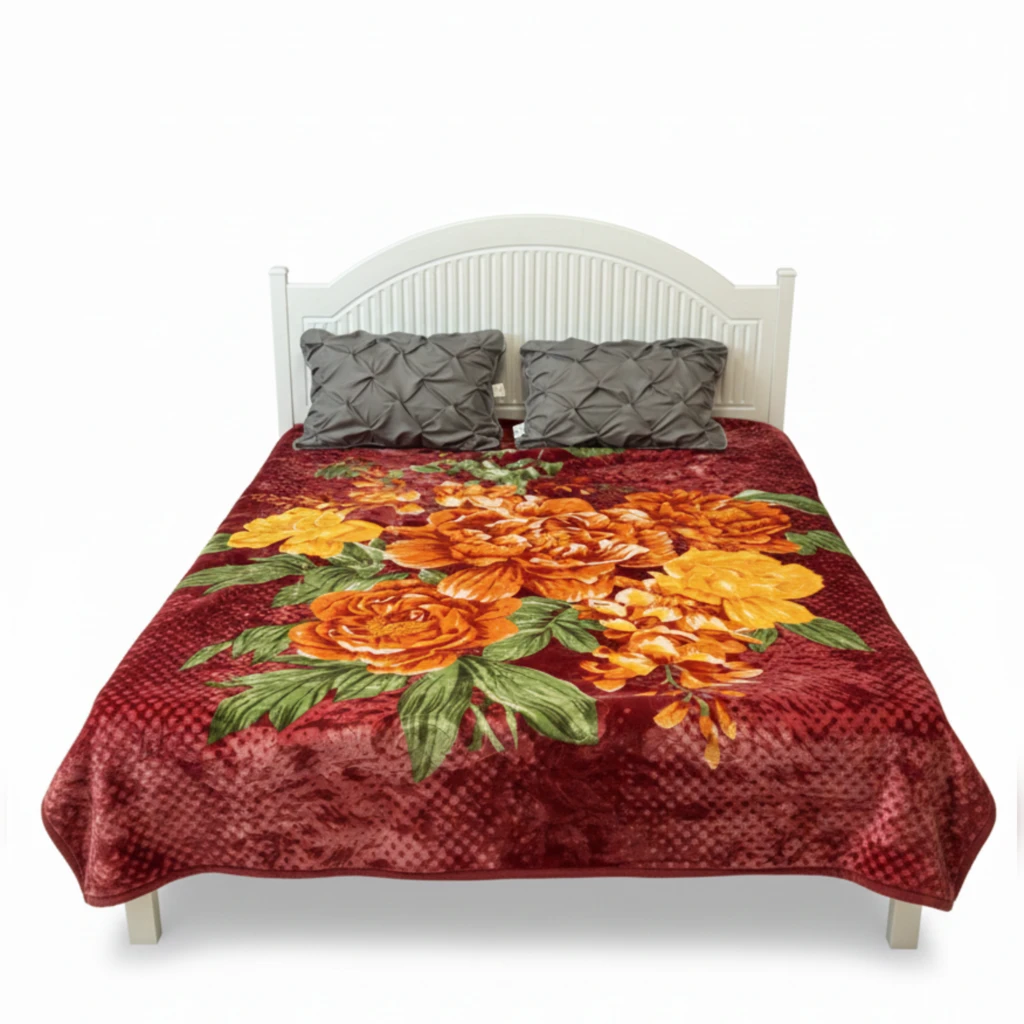 03401229 پتو زمستانه نرمین 2 نفره طرح 77 - تصویر 1