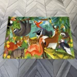 قالیچه چوغا فانتزی پشت ترمز طرح جنگل - تصویر 3